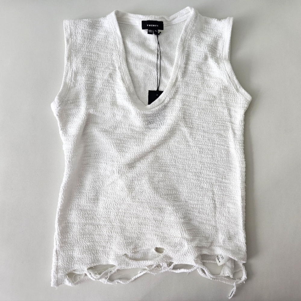 TWENTY white top, Size XS